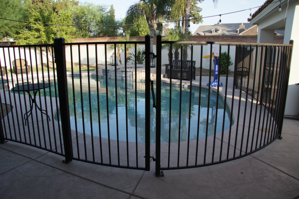 Swimming,Pool,Safety,Fence,Around,Pool